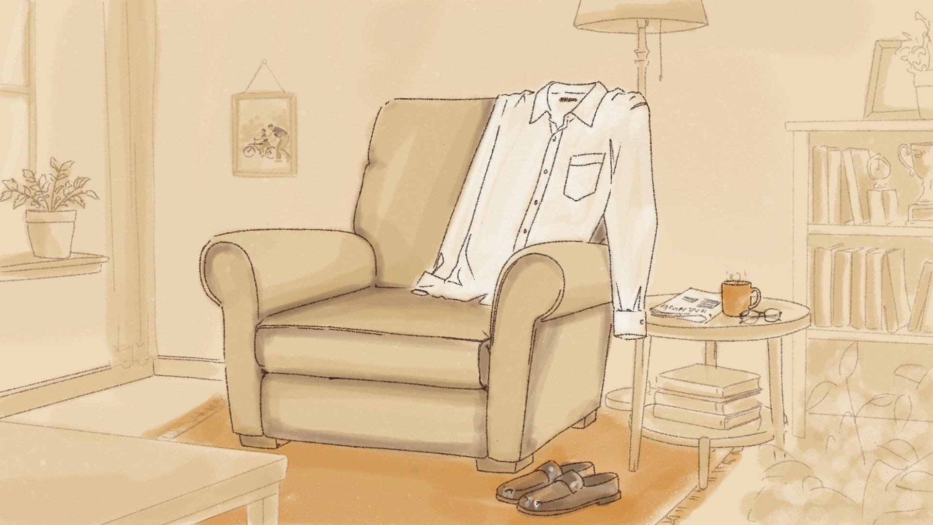 The warmth of a father's shirt