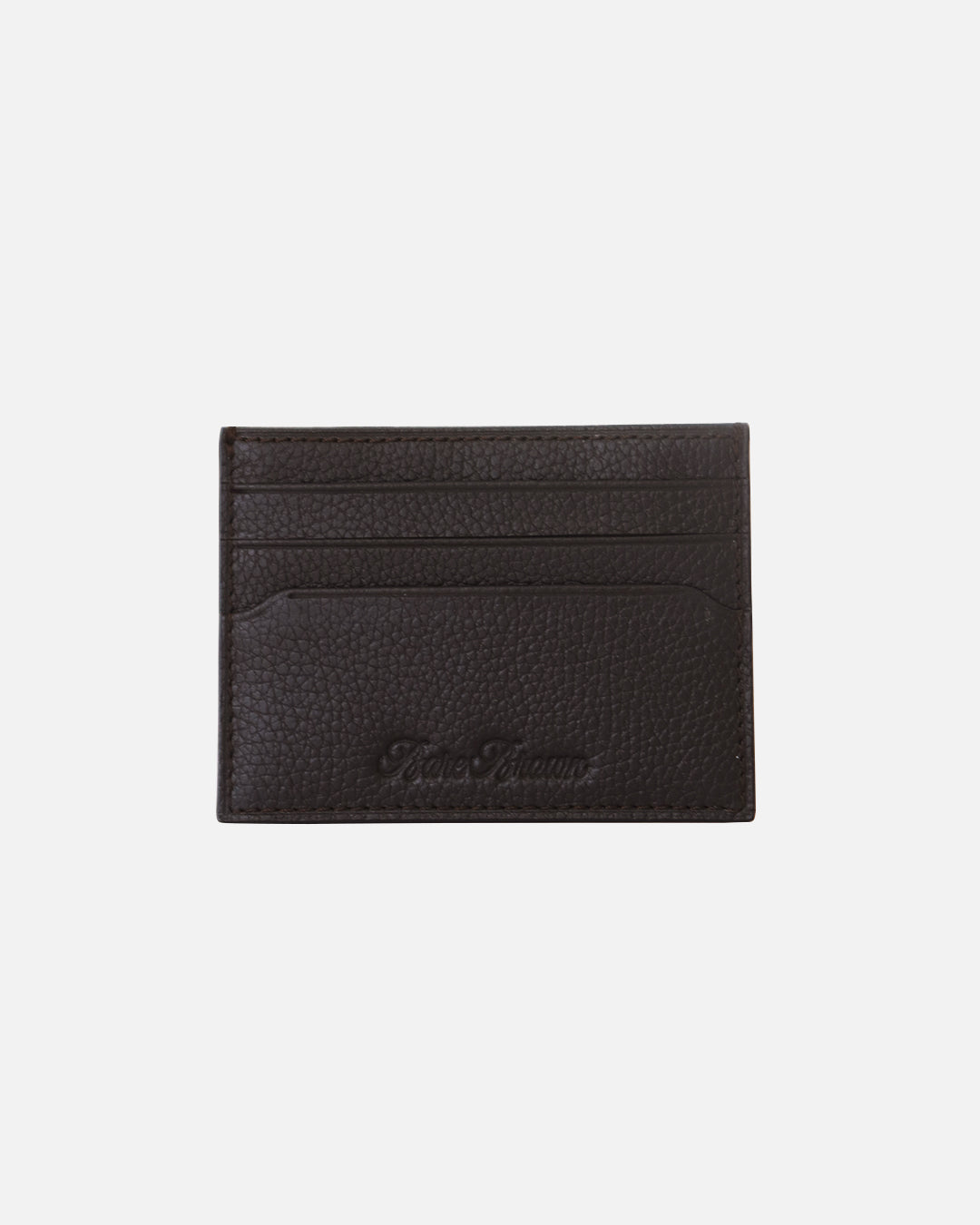 Genuine Leather Brown Card Holder With RFID Protection