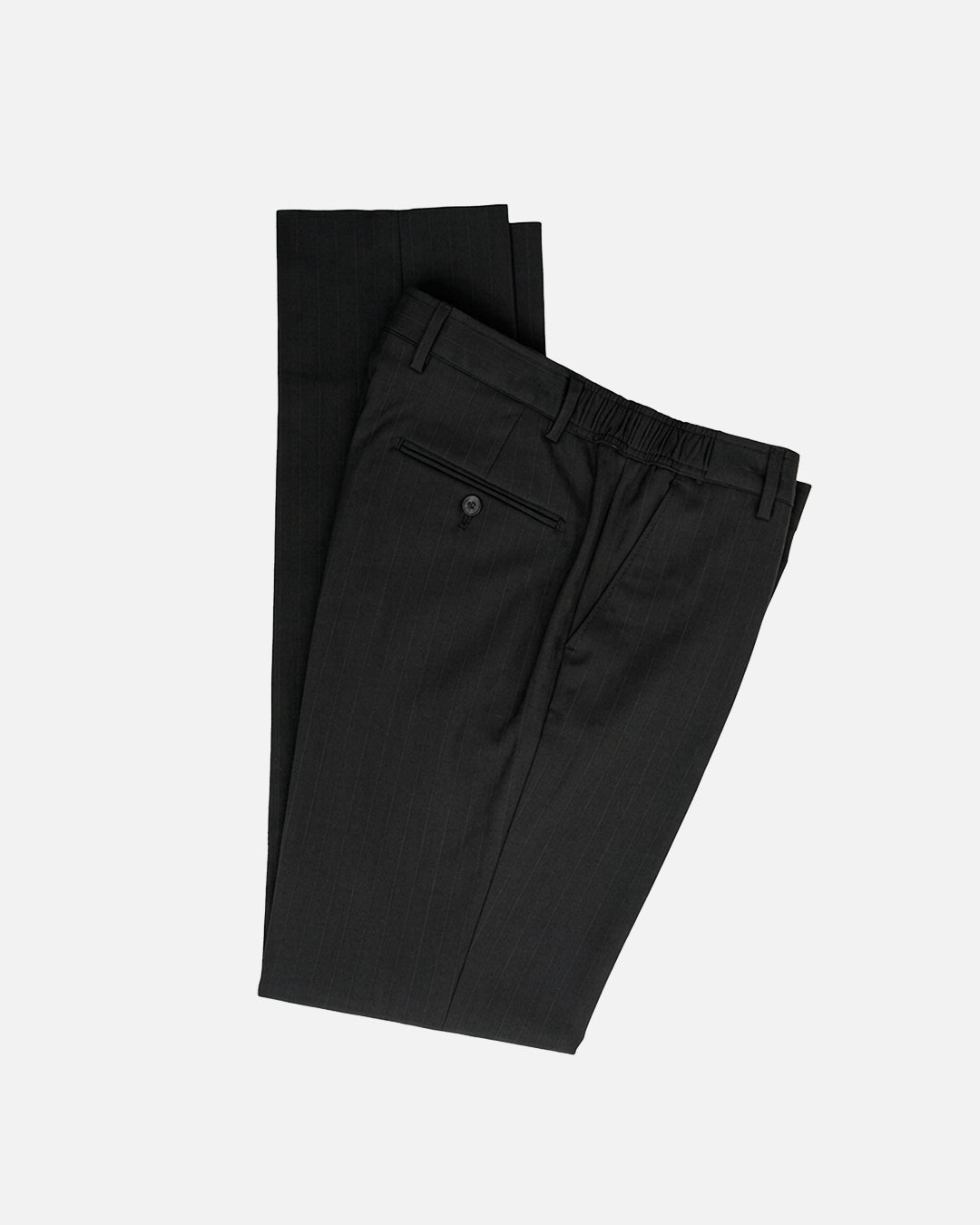 Bare Brown Relax Fit Trouser with side Elastic - Black