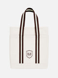 Brown Crest Off-White Tote Bag