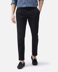Bare Brown Slim Fit Cotton Chinos - Black