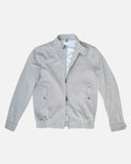 Bare Brown Slim Fit Knit Bomber Jacket - Taupe