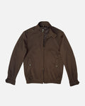 Bare Brown Slim Fit Knit Bomber Jacket - Brown