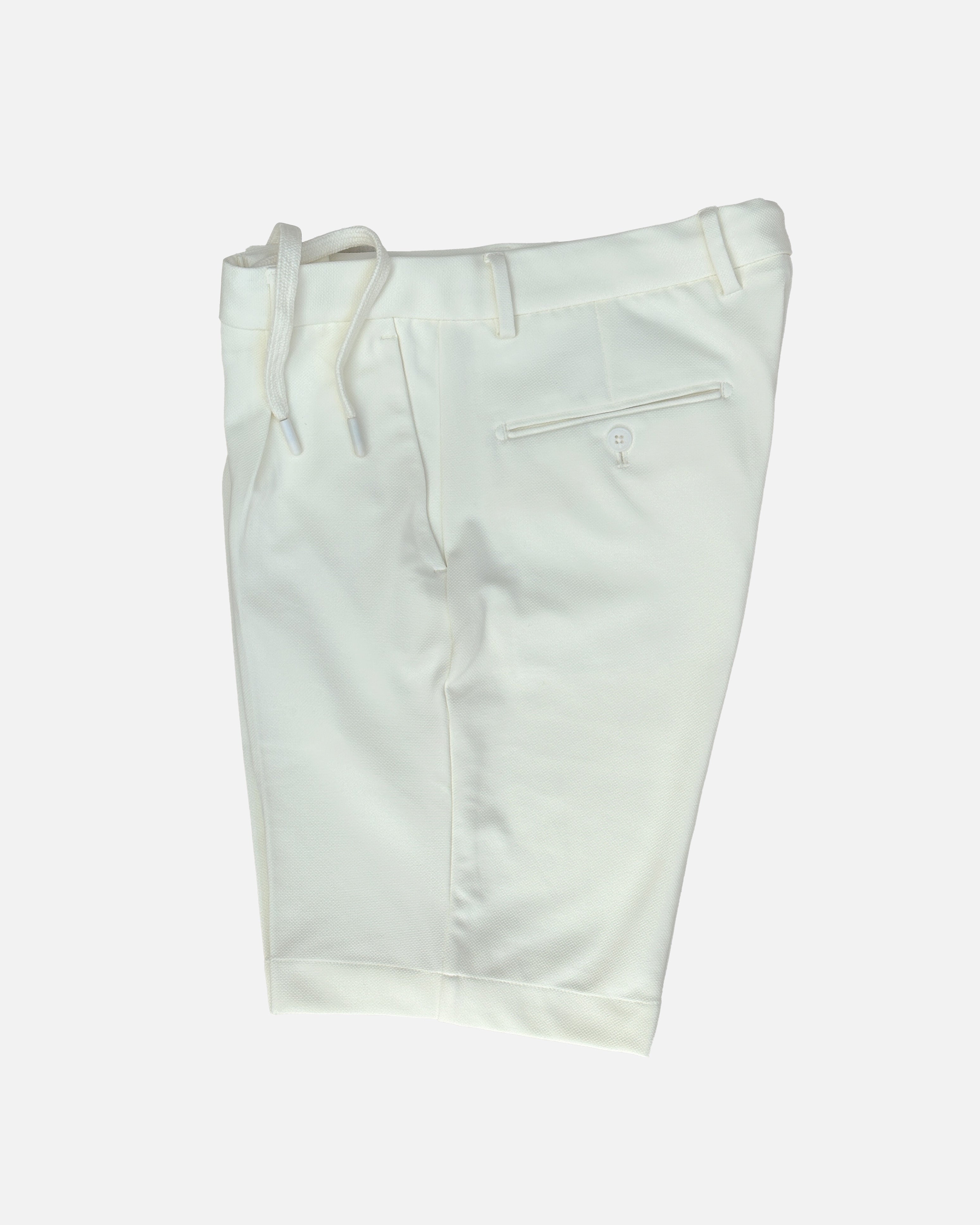 Bare Brown Knit Shorts - Off White