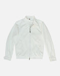 Bare Brown Slim Fit Knit Bomber Jacket - Off White