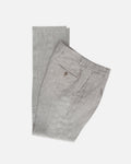 Bare Brown Relax Fit Linen Trouser with side Elastic - Beige