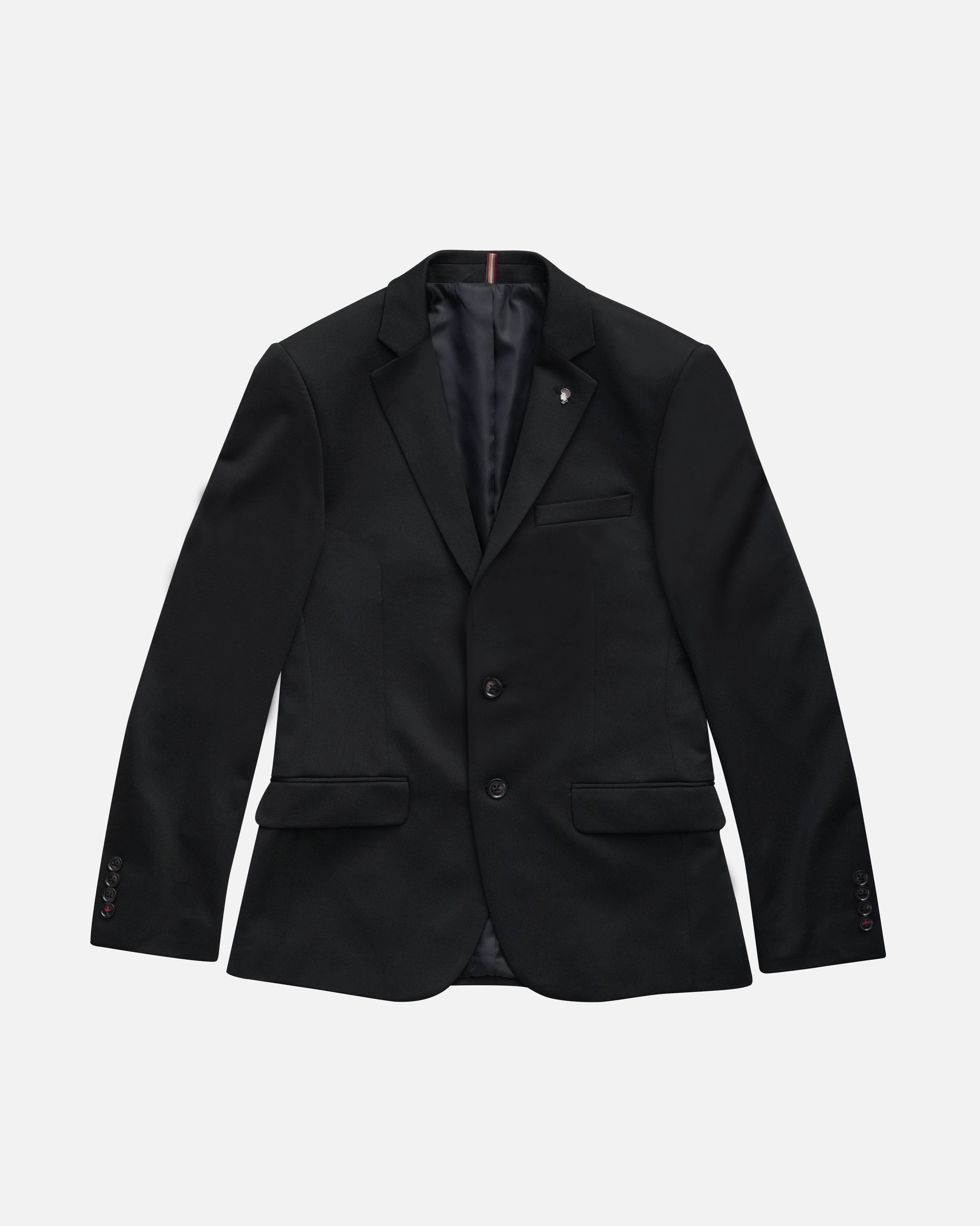 Bare Brown Knit Blazer - Black