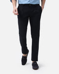 Bare Brown Slim Fit Cotton Chinos - Navy