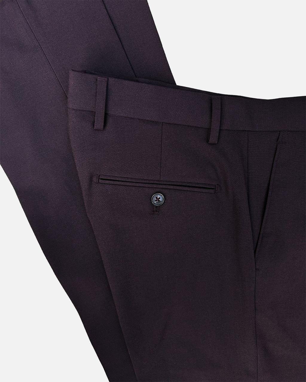 Bare Brown Slim Fit Trouser - Wine