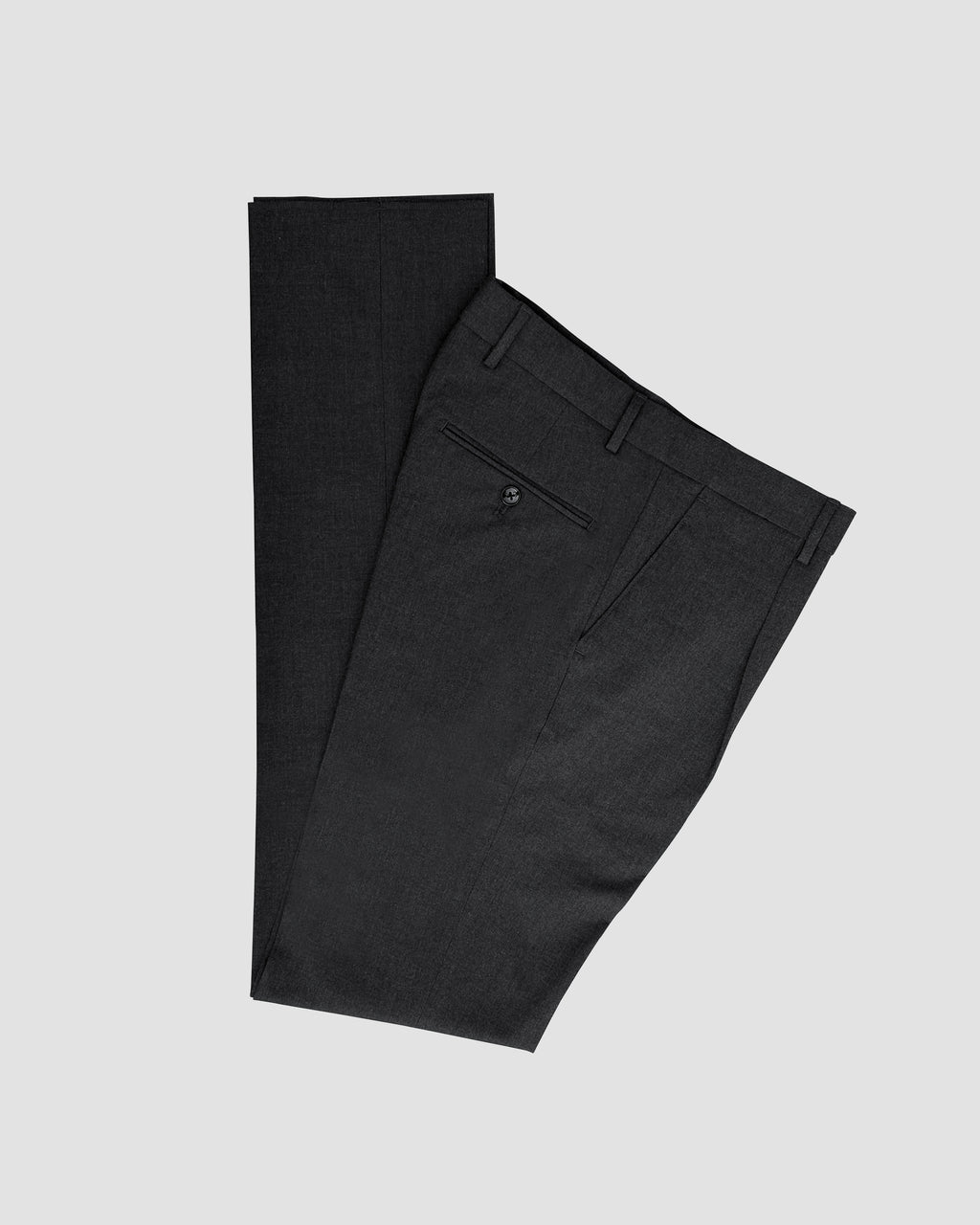 Bare Brown Slim Fit Trouser - Dark Grey