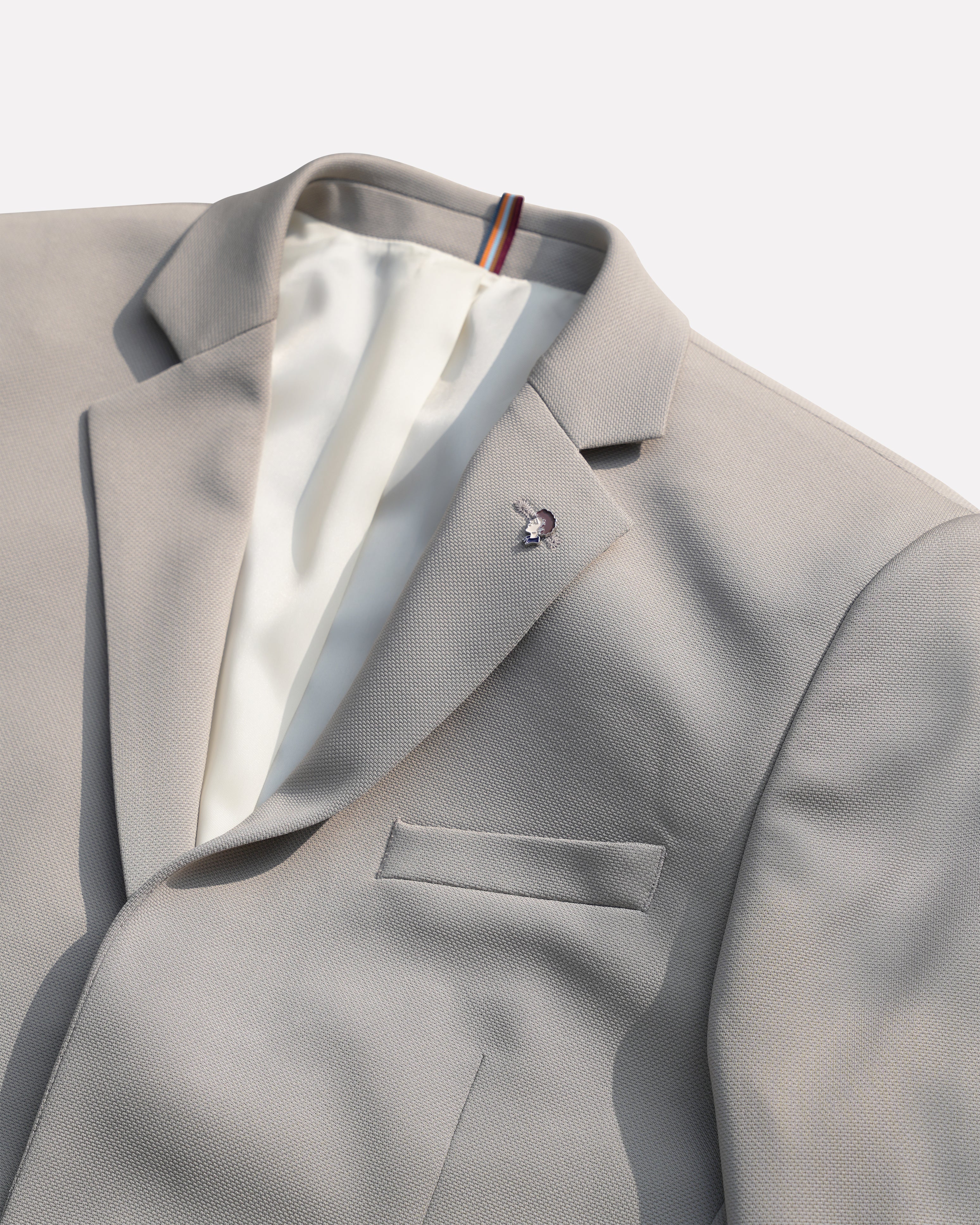 BARE BROWN KNIT BLAZER - BROWN