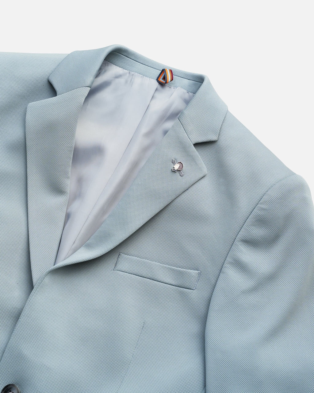 BARE BROWN KNIT BLAZER - TEAL