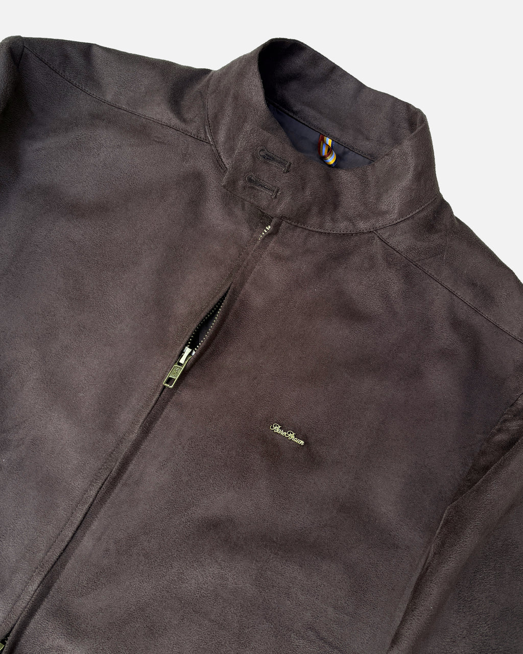 Bare Brown Bomber Jacket with 2 way Zipper - Brown