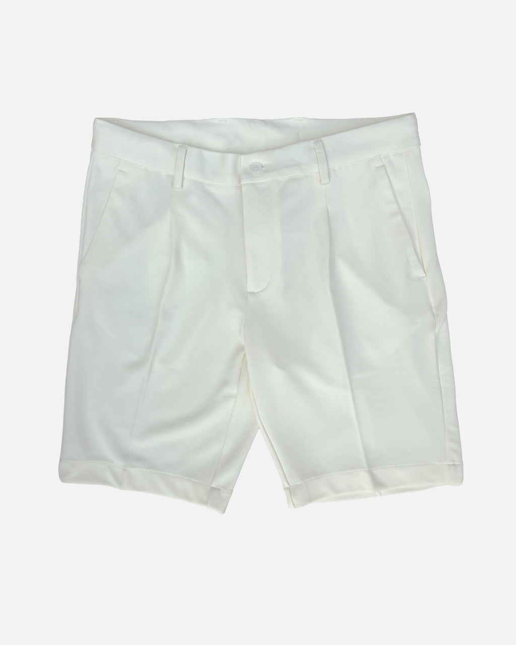 Bare Brown Knit Shorts - Off White