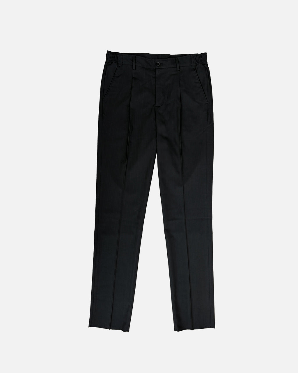Bare Brown Relax Fit Trouser with side Elastic - Black