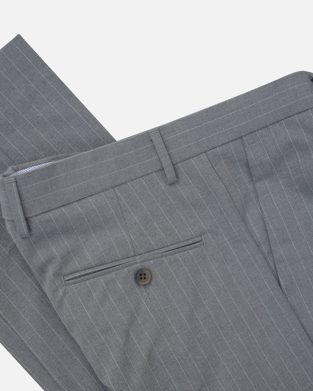 Bare Brown Relax Fit  Stripe Trouser - Grey