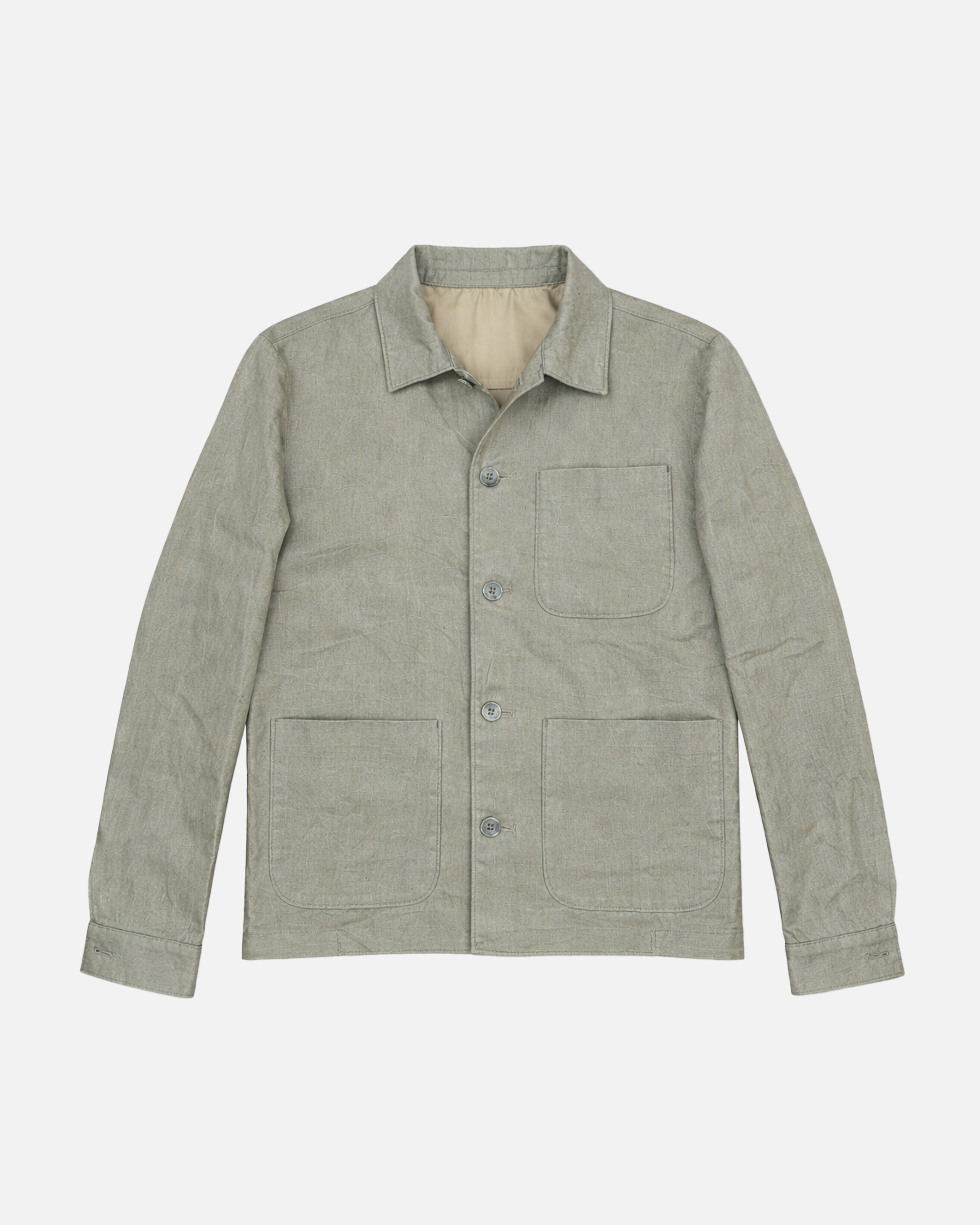 Bare Brown Linen Shacket - Olive