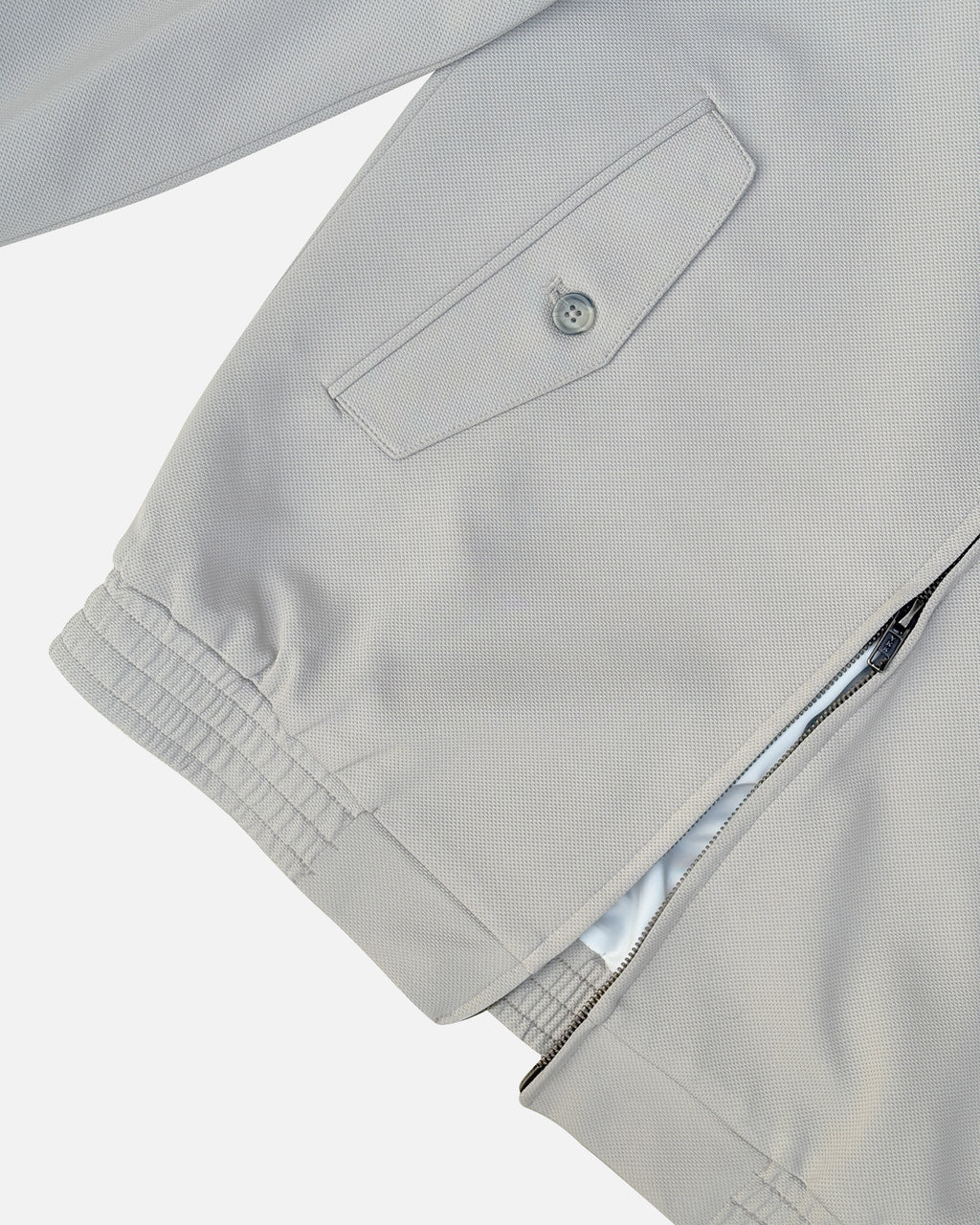 Bare Brown Slim Fit Knit Bomber Jacket - Taupe