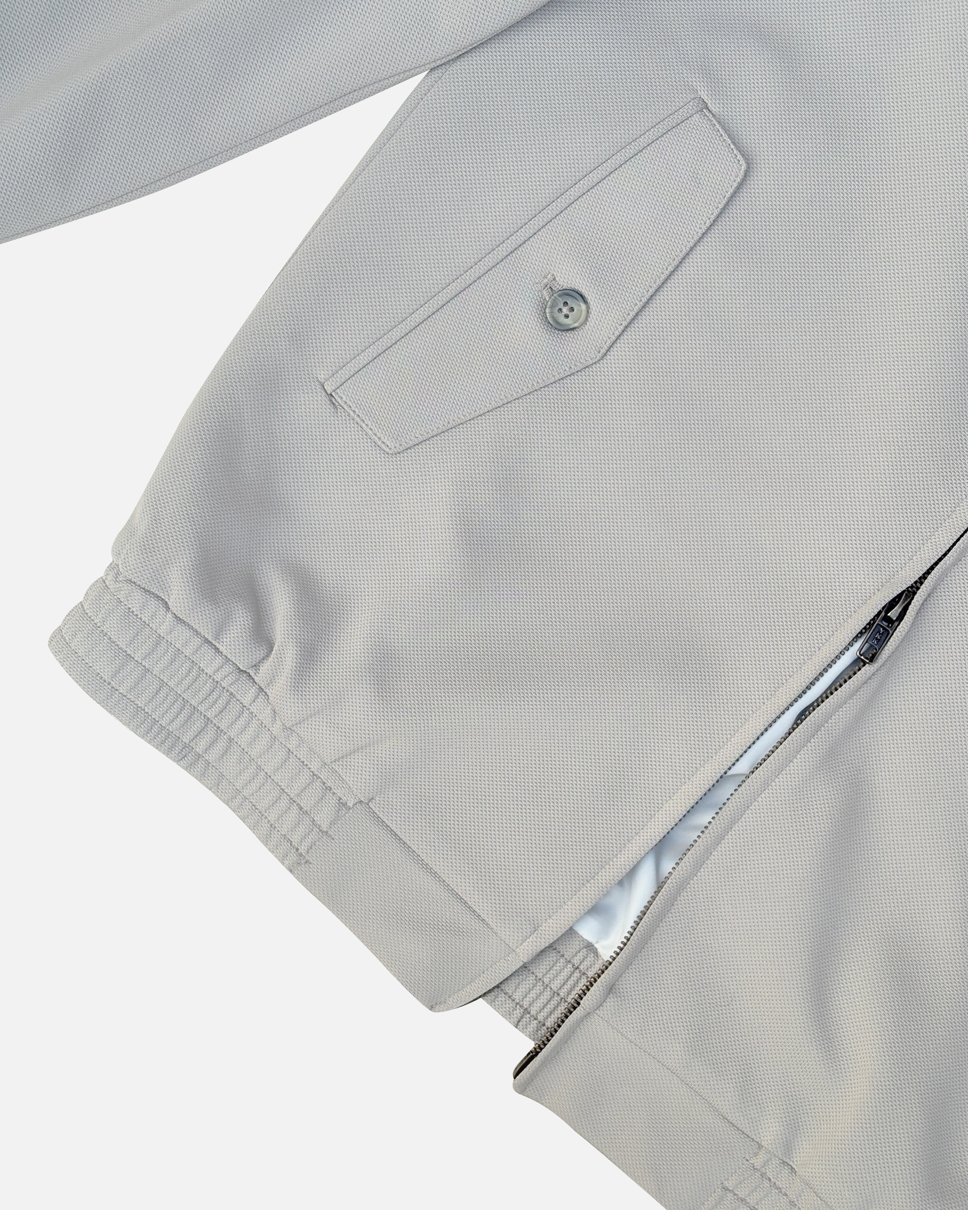Bare Brown Slim Fit Knit Bomber Jacket - Taupe