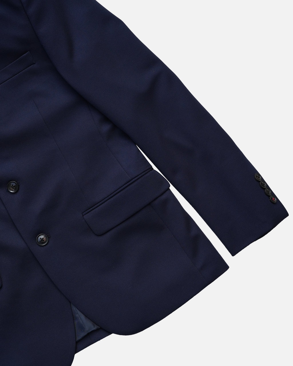 Bare Brown Knit Blazer - Navy