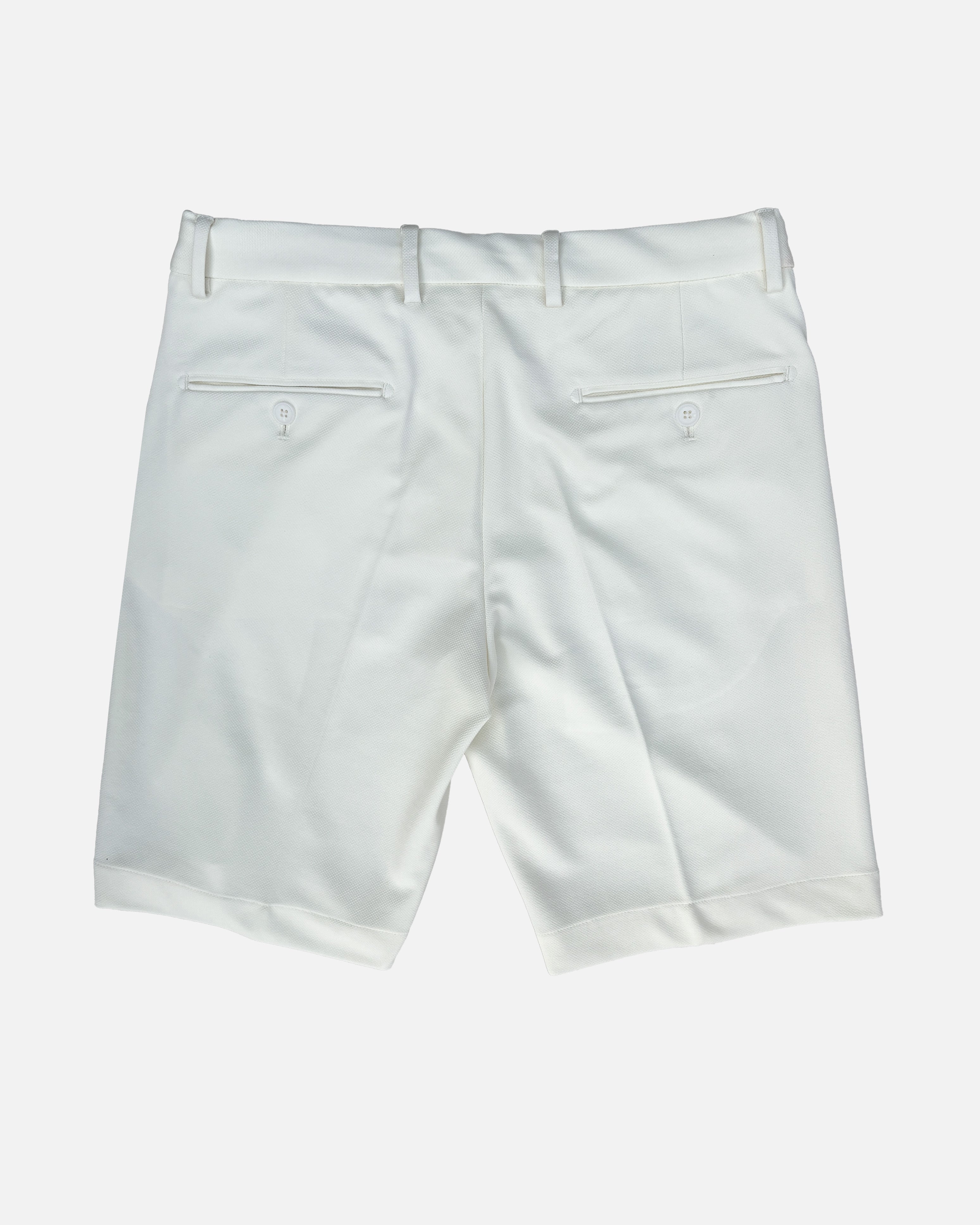 Bare Brown Knit Shorts - Off White