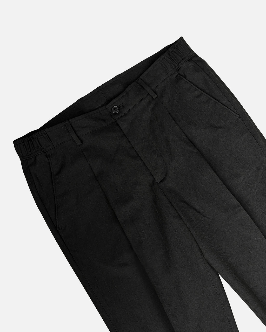 Bare Brown Relax Fit Trouser with side Elastic - Black
