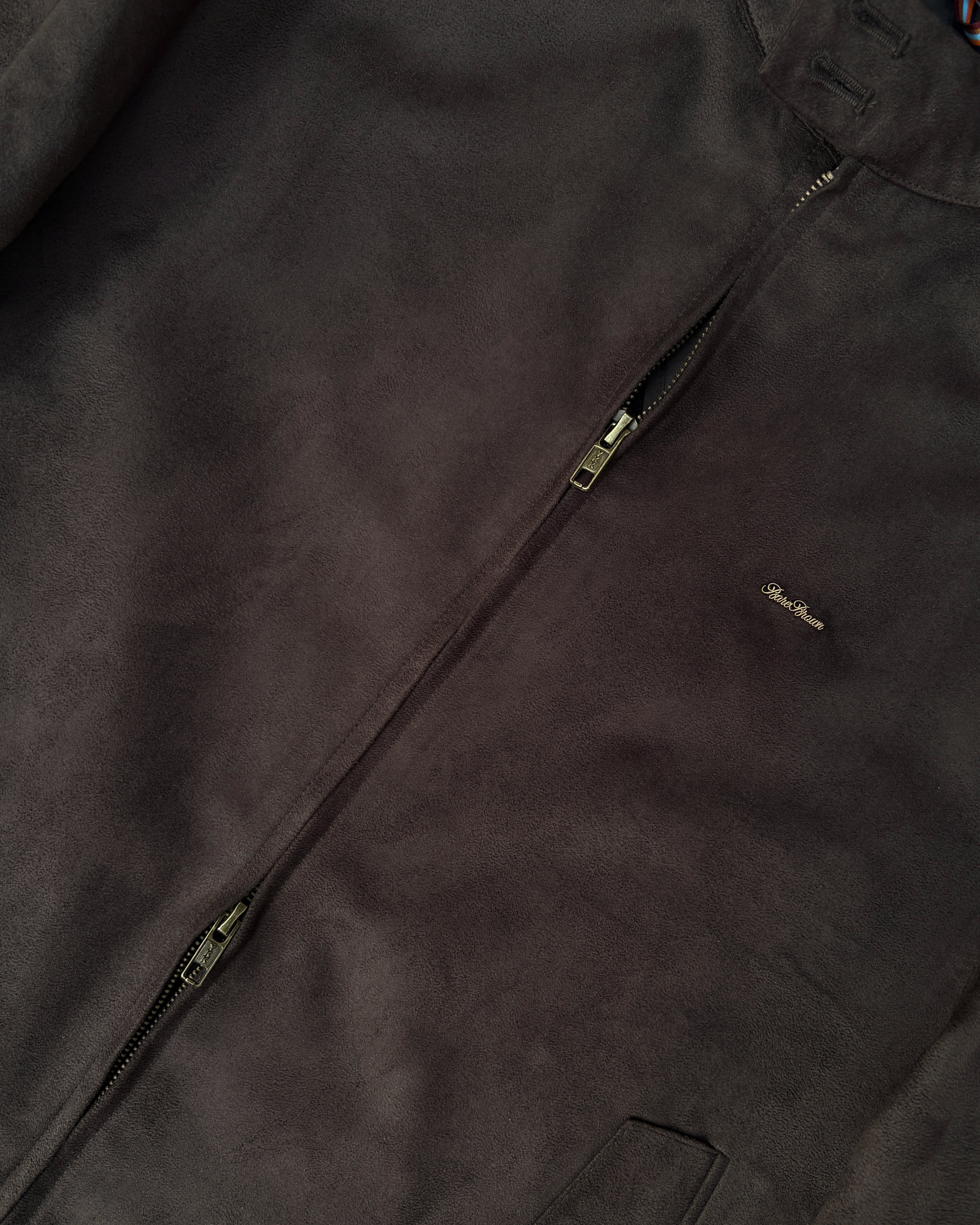 Bare Brown Bomber Jacket with 2 way Zipper - Brown