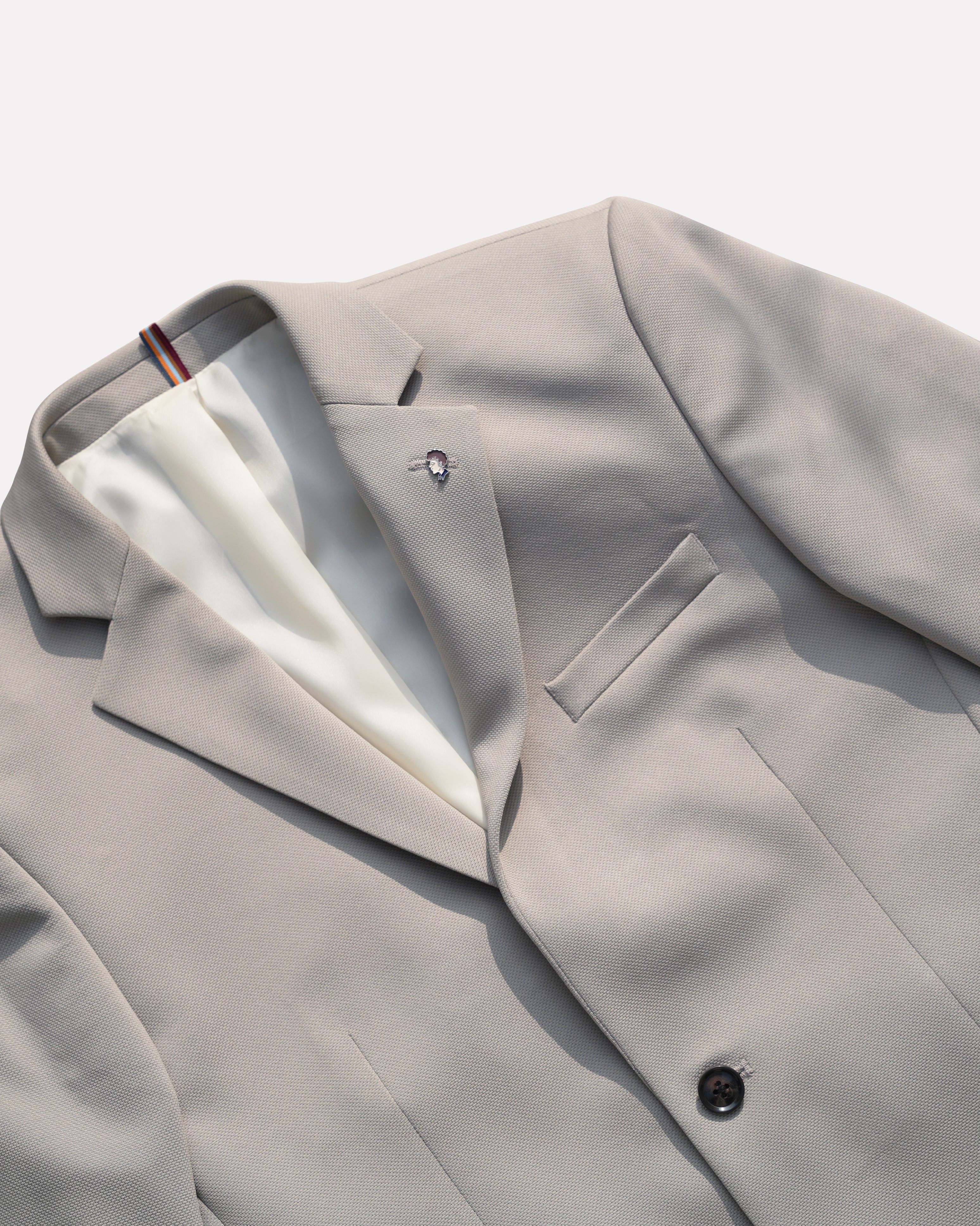 BARE BROWN KNIT BLAZER - BROWN