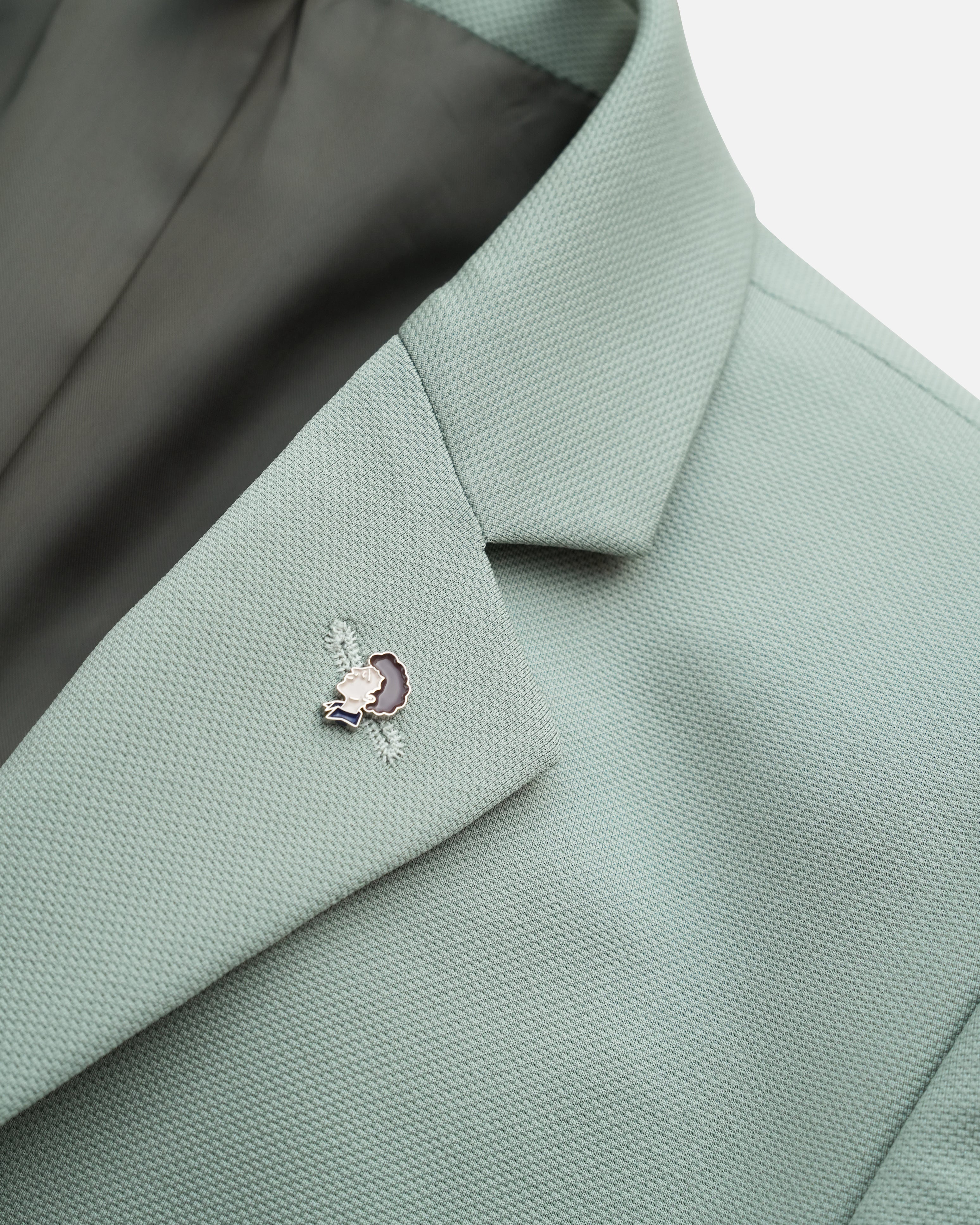 BARE BROWN KNIT BLAZER - SAGE