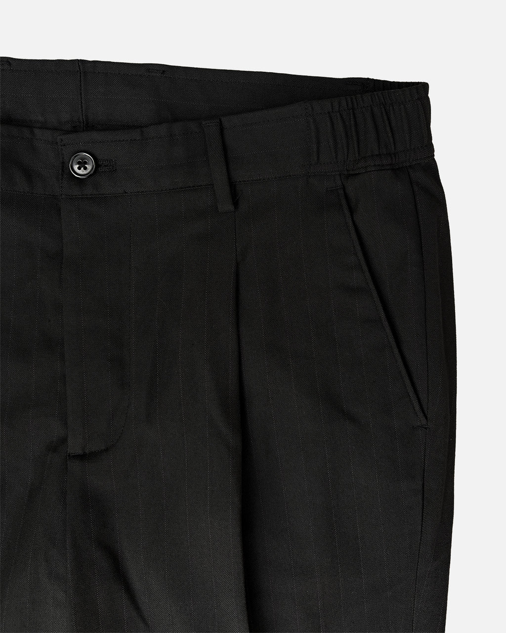 Bare Brown Relax Fit Trouser with side Elastic - Black