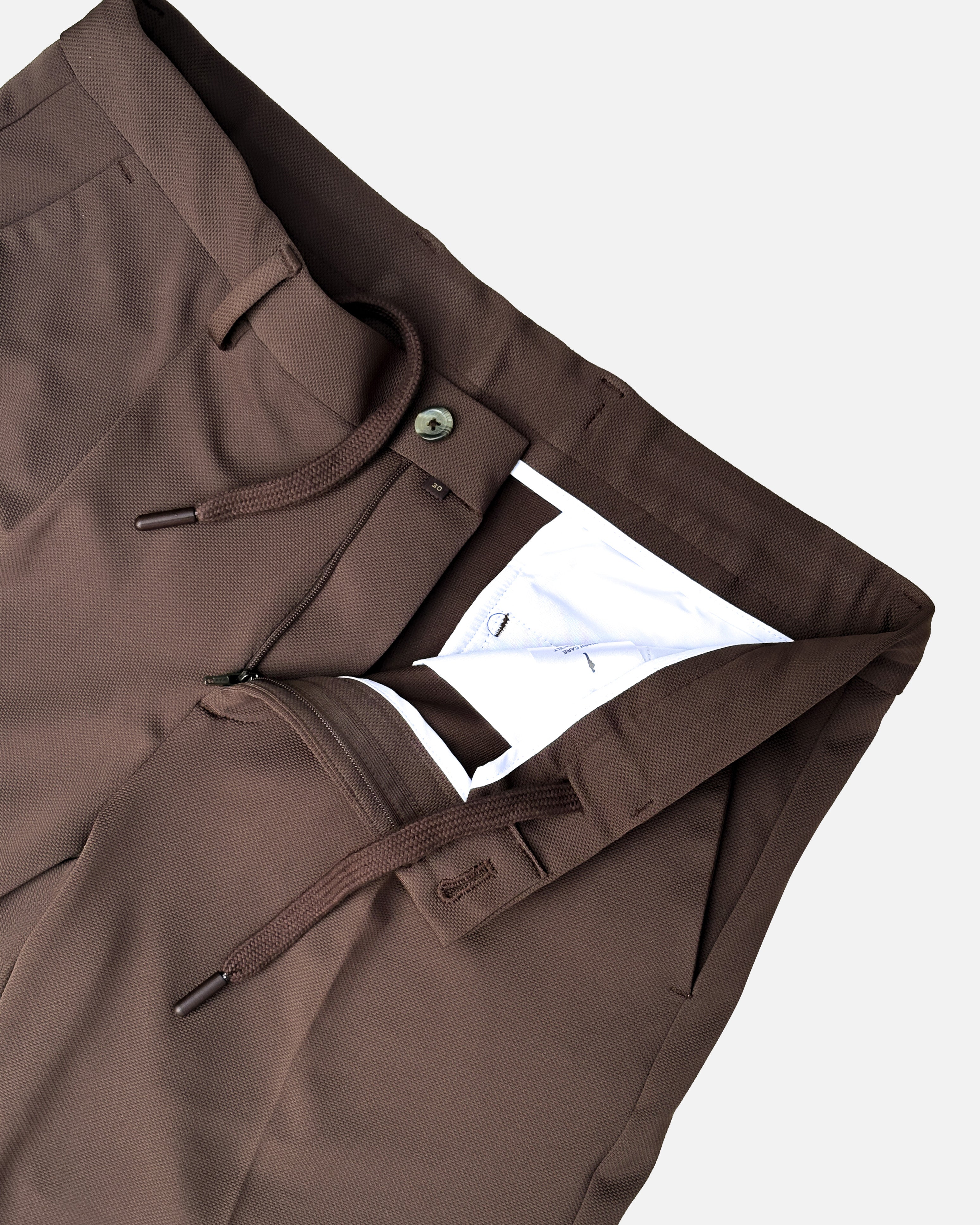 Bare Brown Knit Shorts - Brown