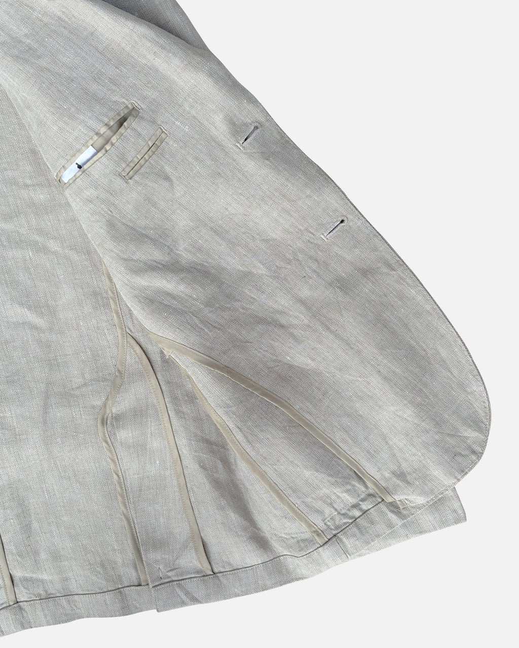 Bare Brown Linen Blazer - Beige