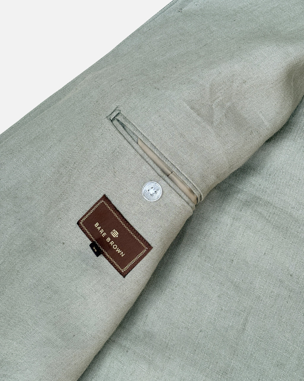 Bare Brown Linen Shacket - Olive