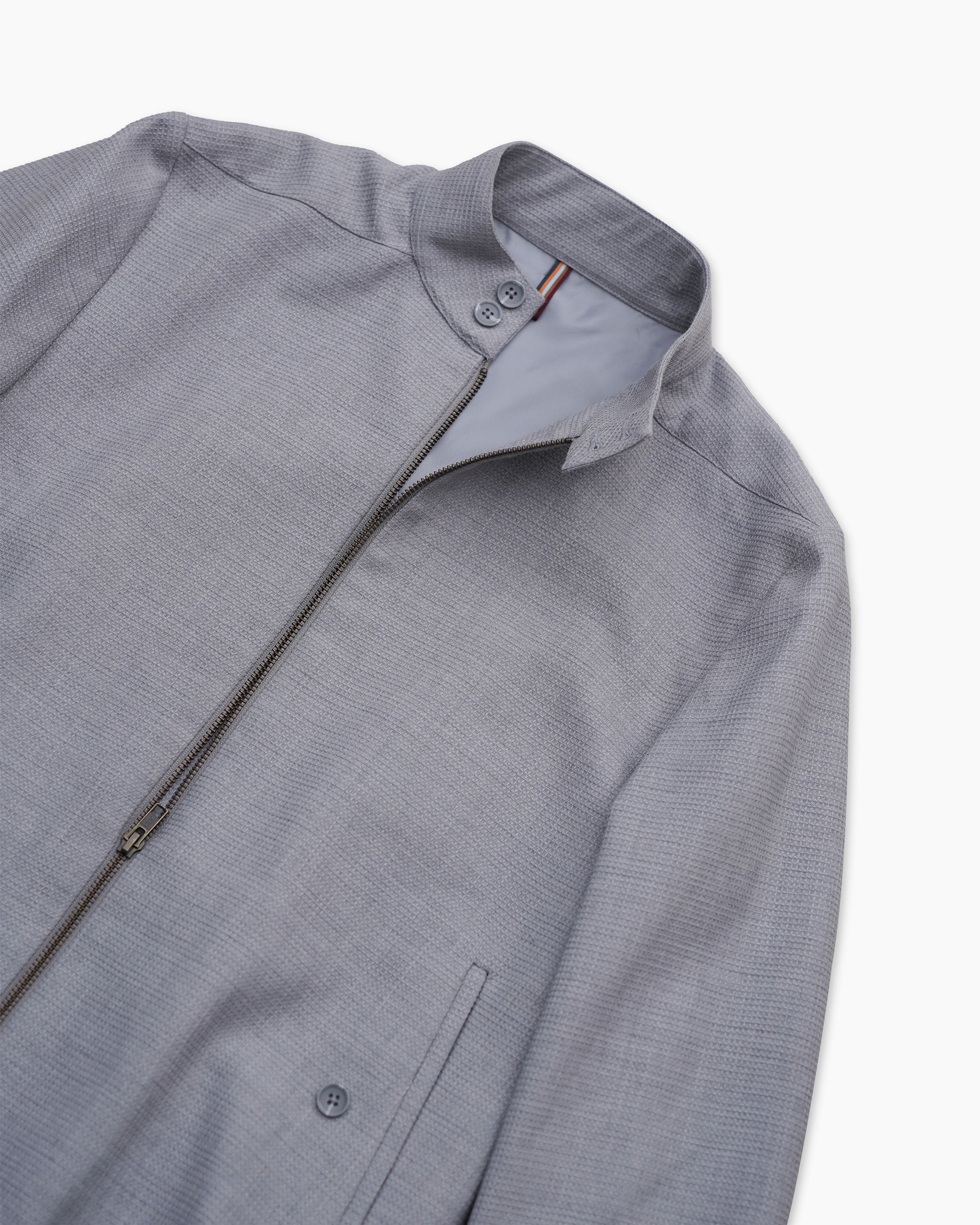 Bare Brown Slim Fit Jacket -Grey