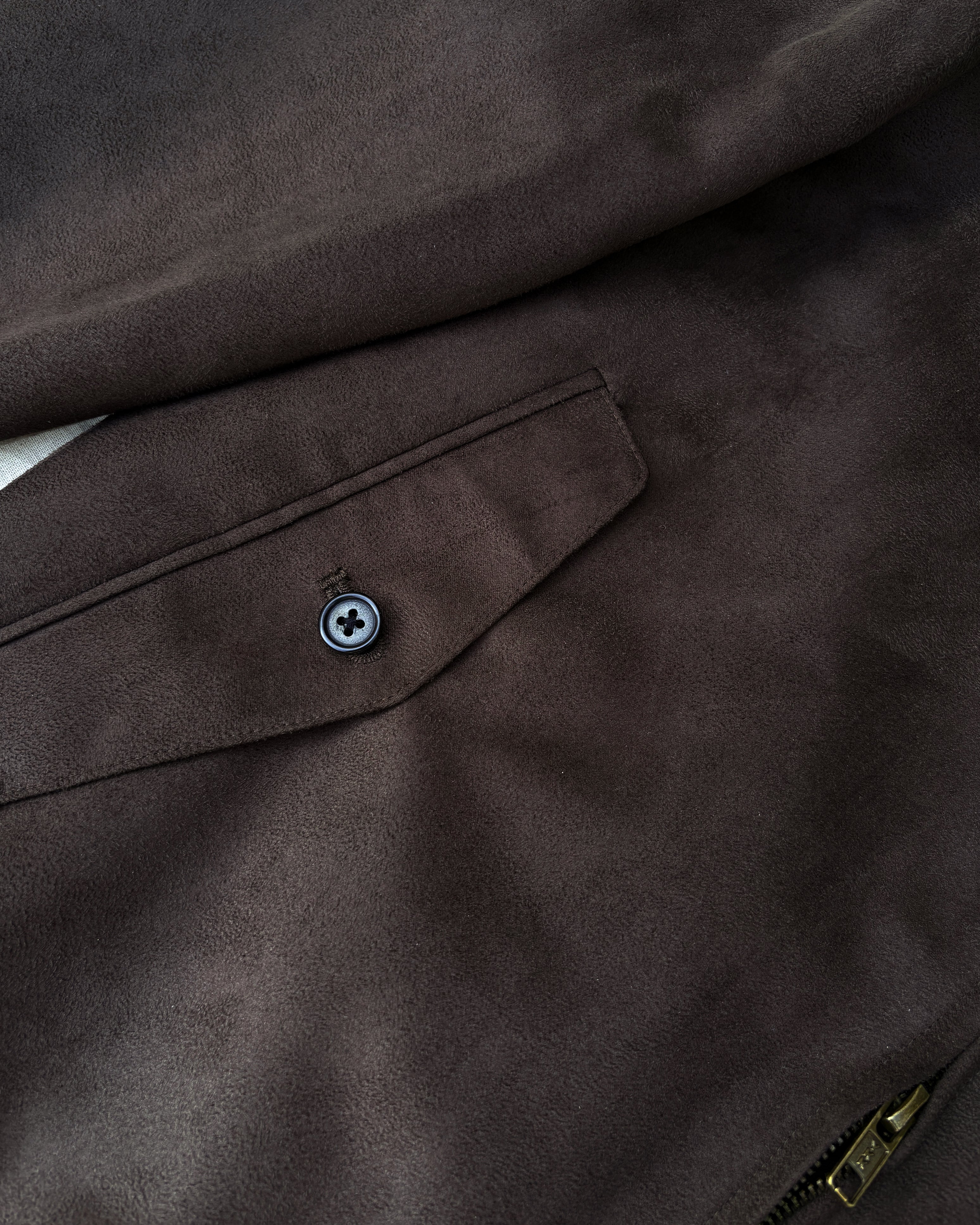 Bare Brown Bomber Jacket with 2 way Zipper - Brown