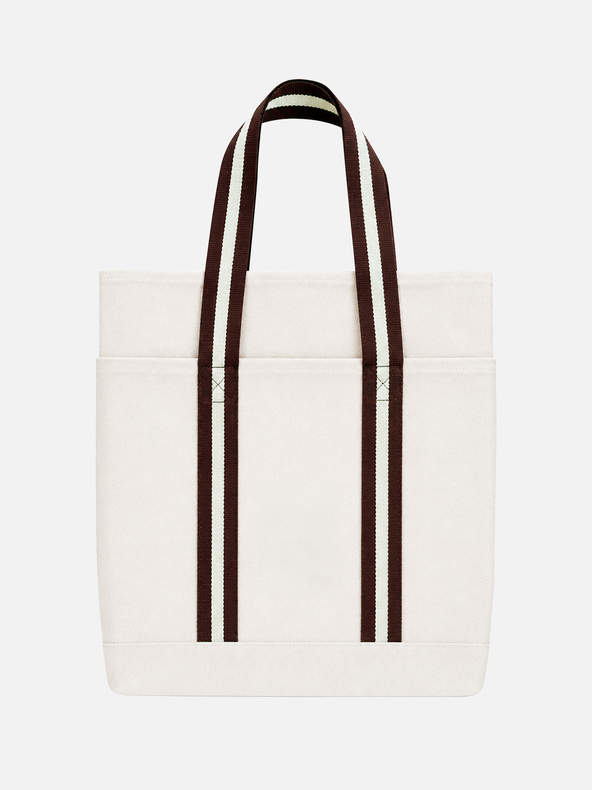 Brown Crest Off-White Tote Bag