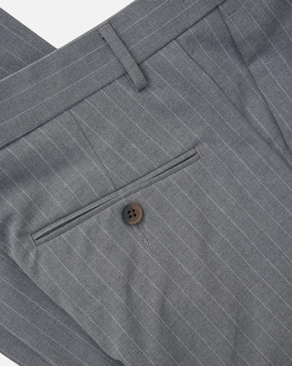 Bare Brown Relax Fit  Stripe Trouser - Grey