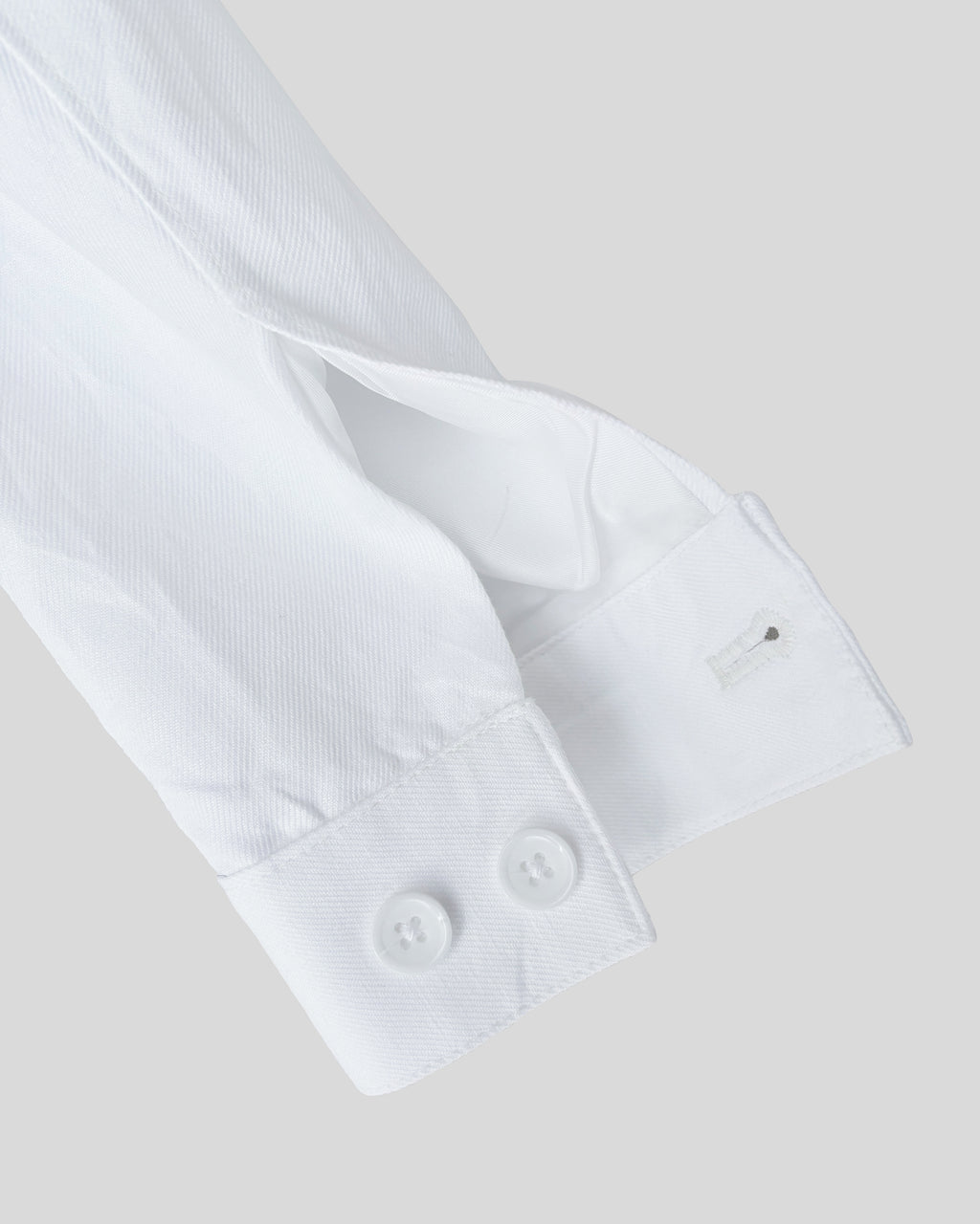 Bare Brown Linen Shacket - White