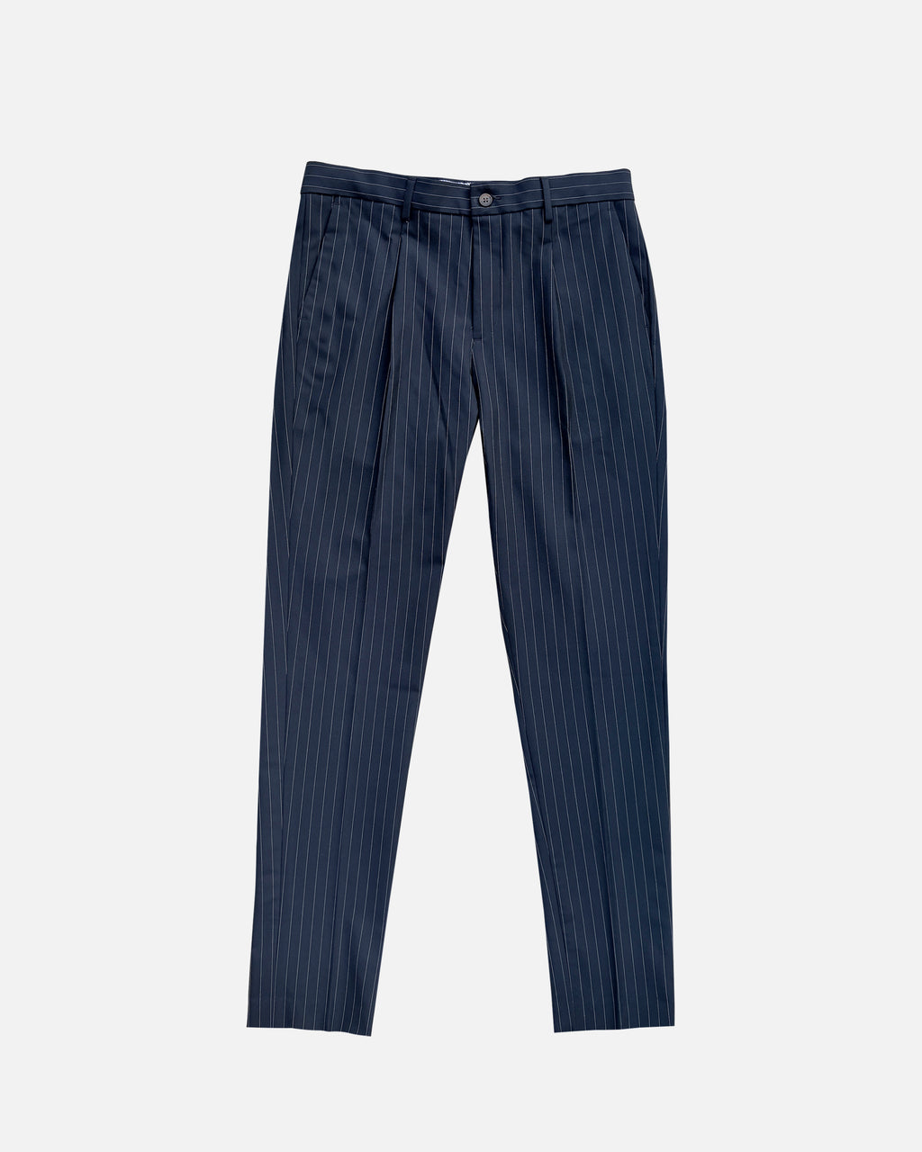 Bare Brown Relax Fit  Stripe Trouser - Navy
