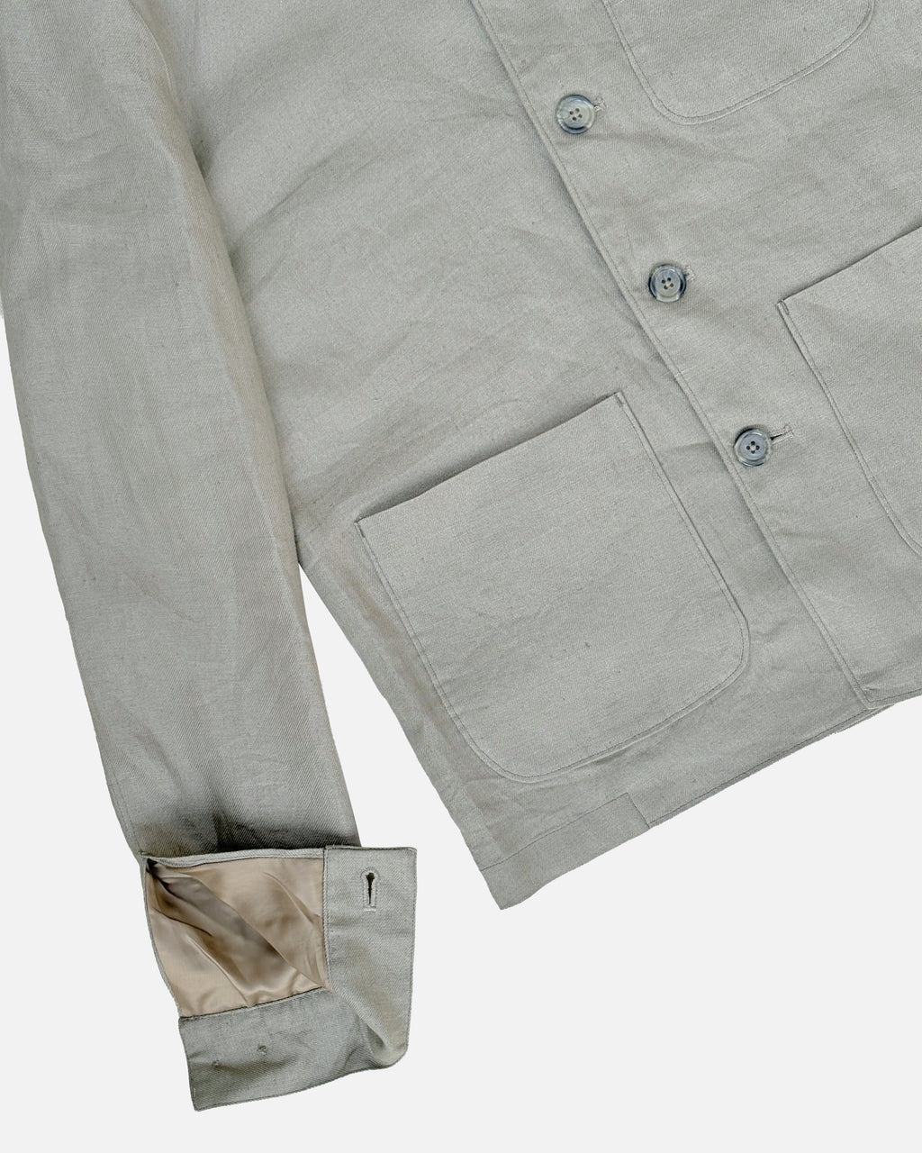 Bare Brown Linen Shacket - Olive