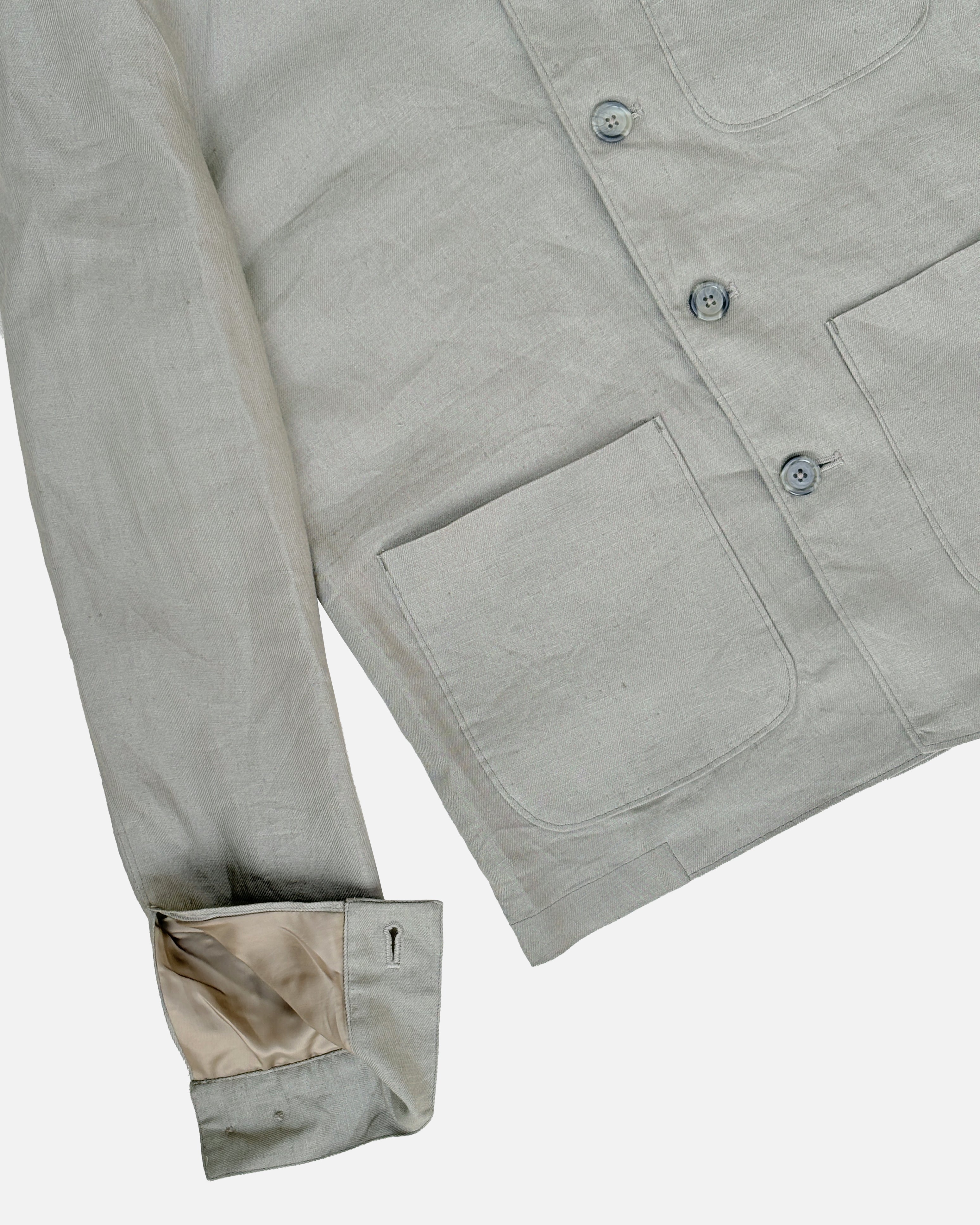 Bare Brown Linen Shacket - Olive