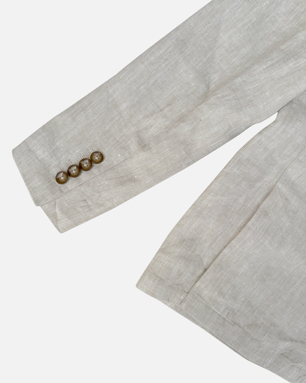 Bare Brown Linen Blazer - Beige
