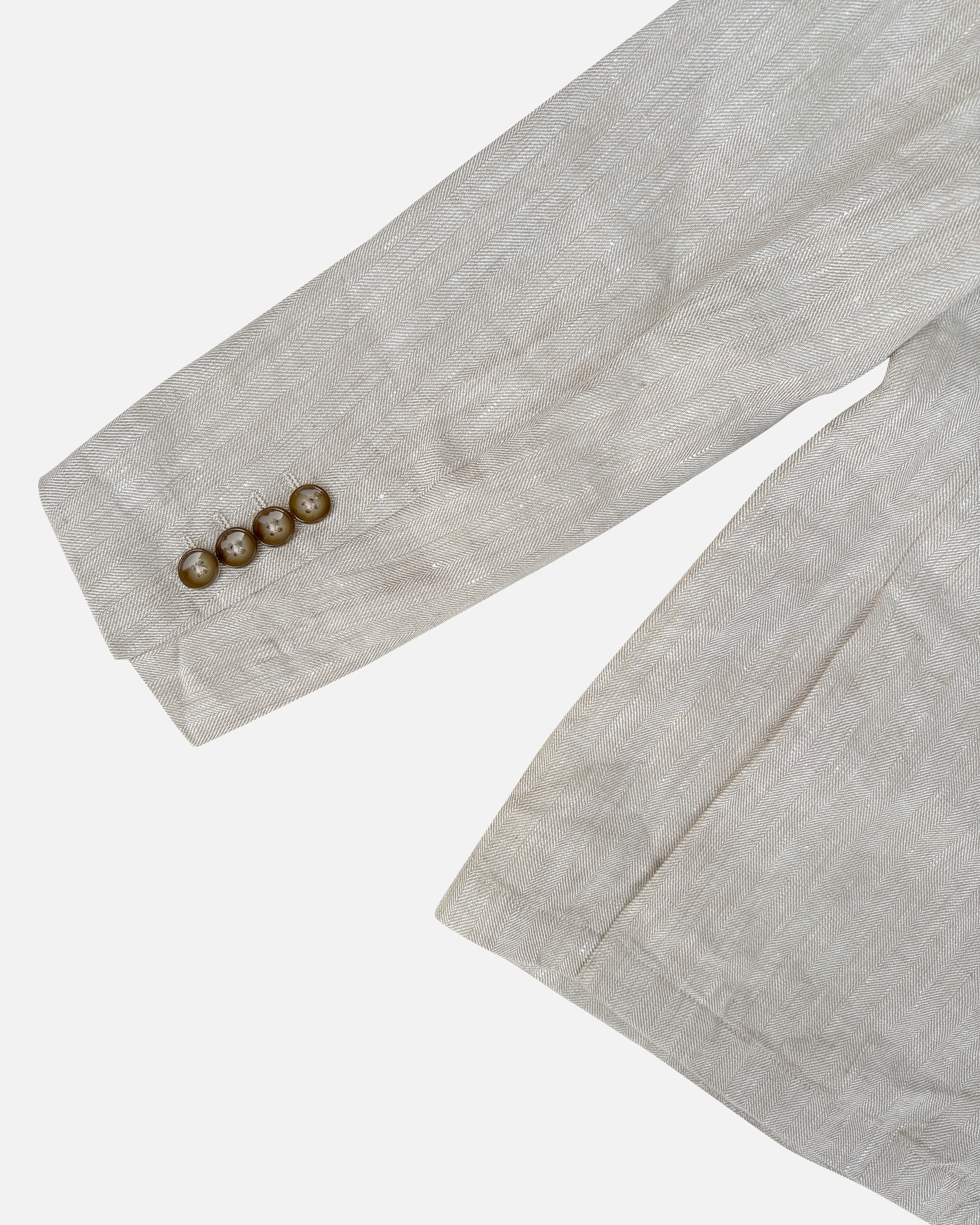 Bare Brown Linen Blazer - Beige
