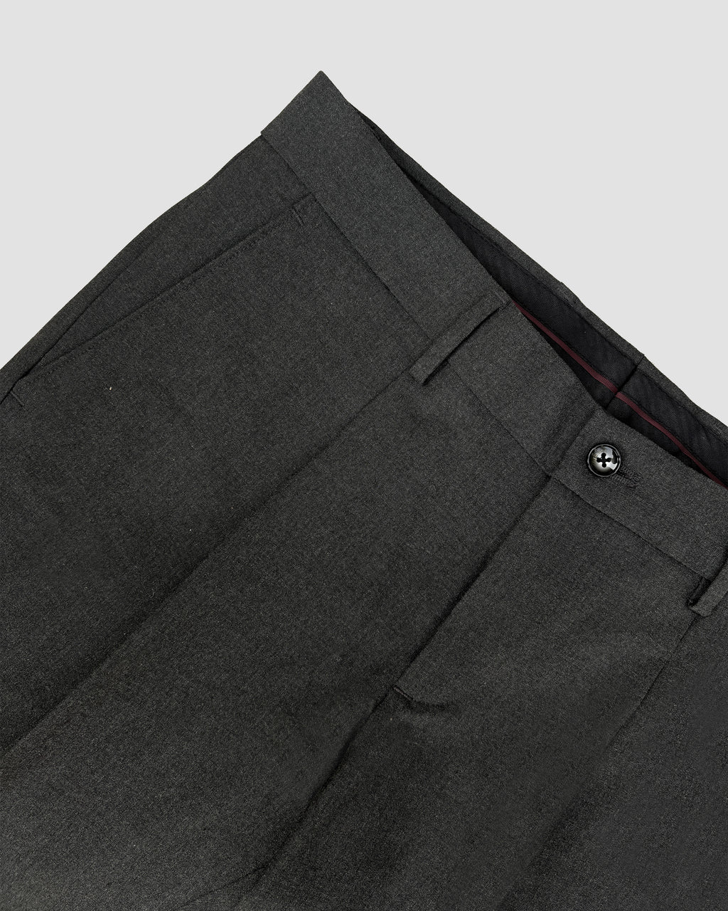 Bare Brown Slim Fit Trouser - Dark Grey