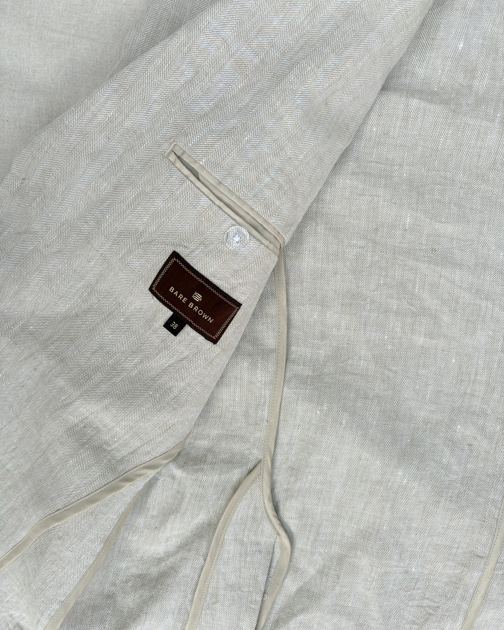 Bare Brown Linen Blazer - Beige