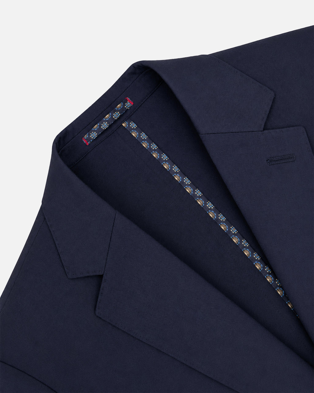 Bare Brown Solid Woven Blazer- Navy