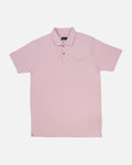 Bare Brown Light Pink Slim Fit Lightweight Polo T-Shirt