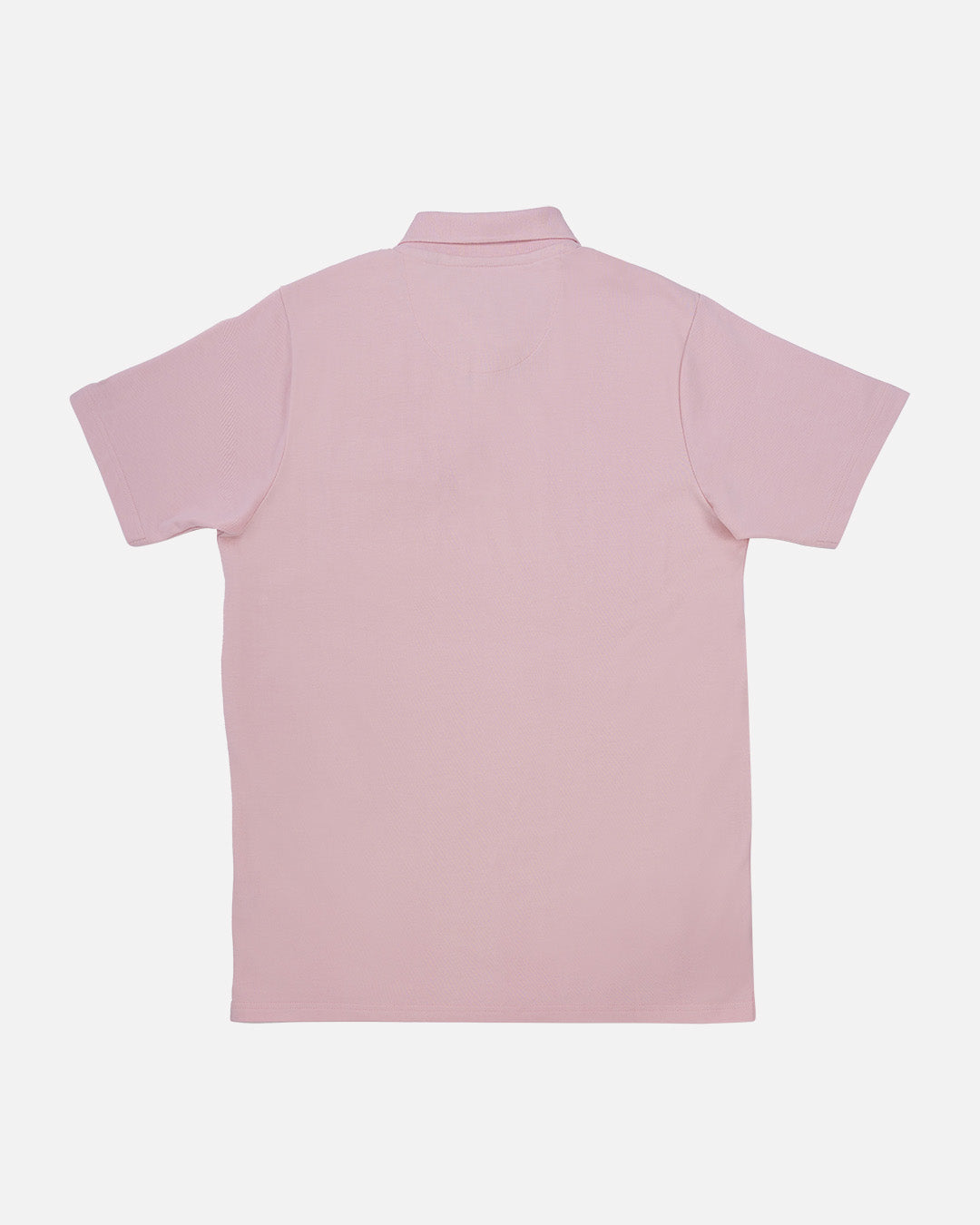 Bare Brown Light Pink Slim Fit Lightweight Polo T-Shirt