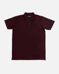 Bare Brown Wine Slim Fit Lightweight Polo T-Shirt