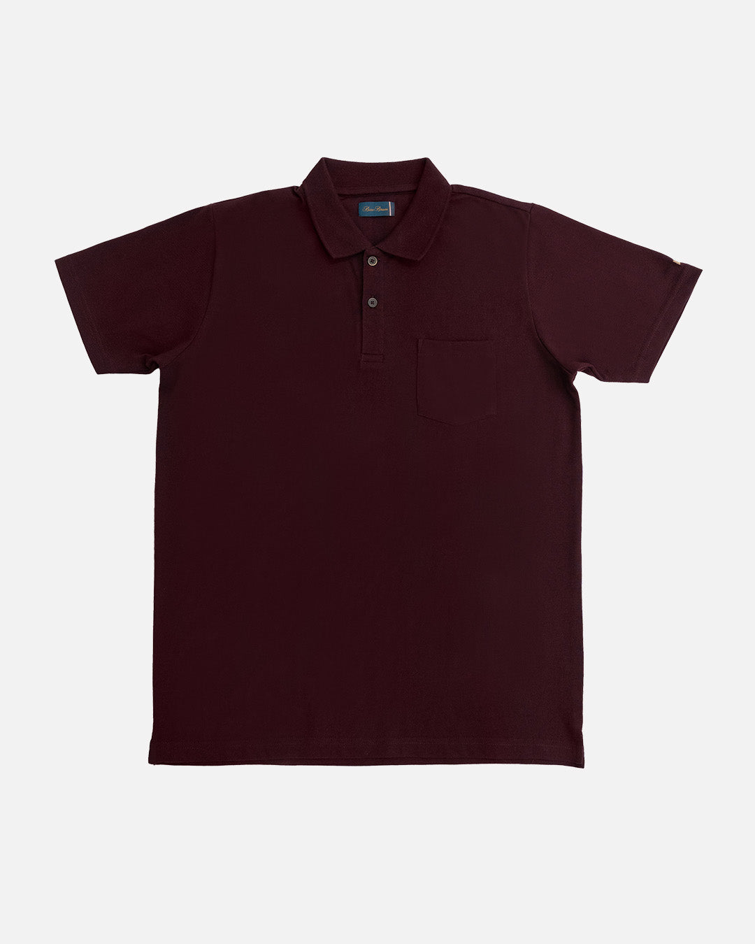 Bare Brown Wine Slim Fit Lightweight Polo T-Shirt